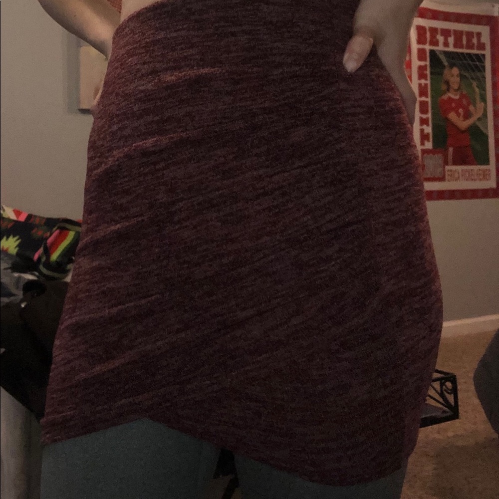 Maroon skirt